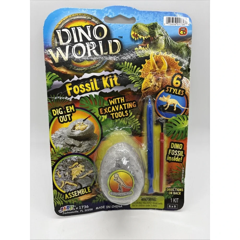 Ja-Ru Dino World Fossil Kit New Sealed Toy